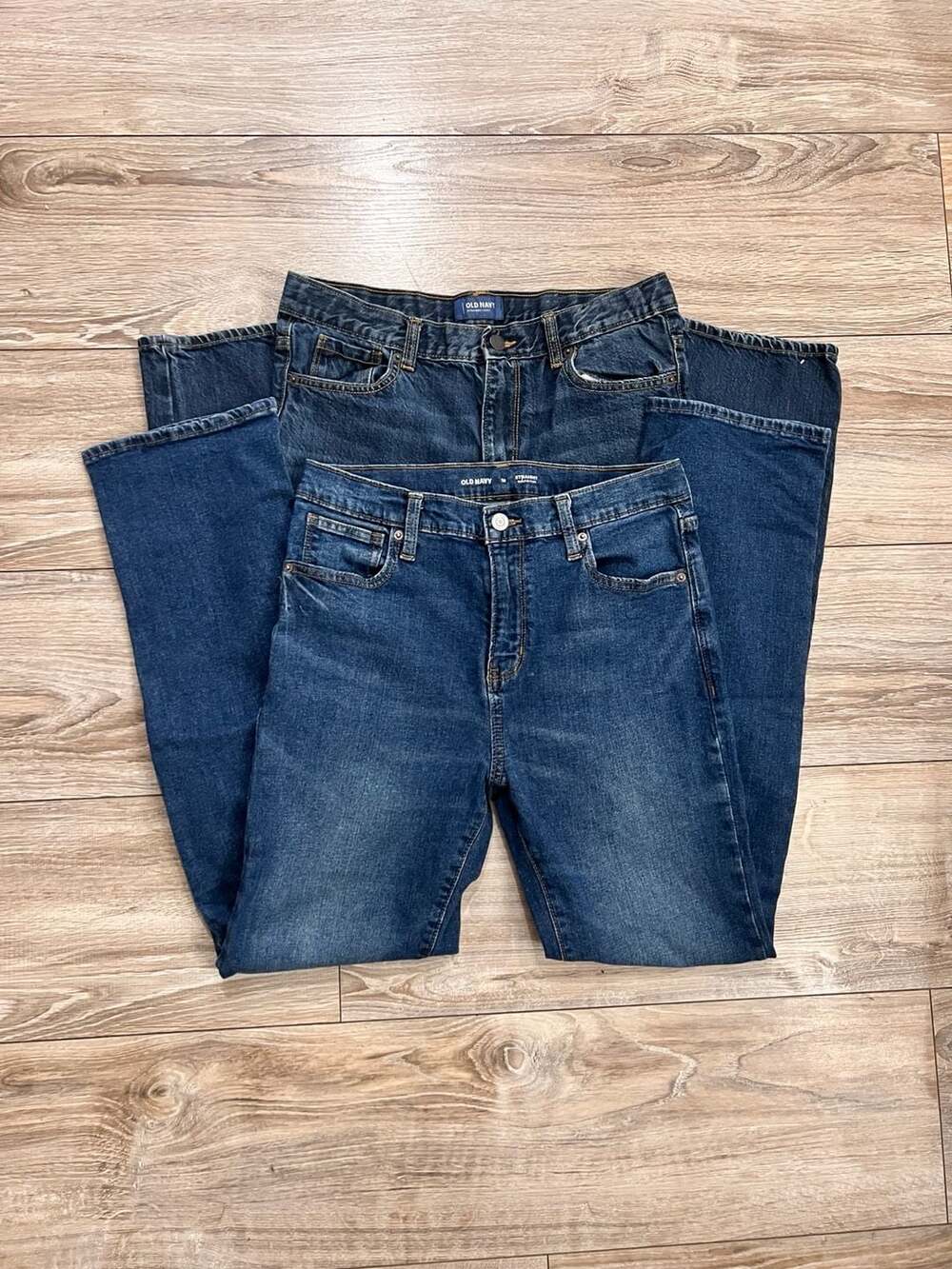 Old Navy Boys/Youth Size 18 Straight Leg Jeans Dark Wash Denim Great Condition